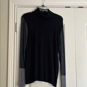 Black Turtleneck Sweater with Long Sleeves